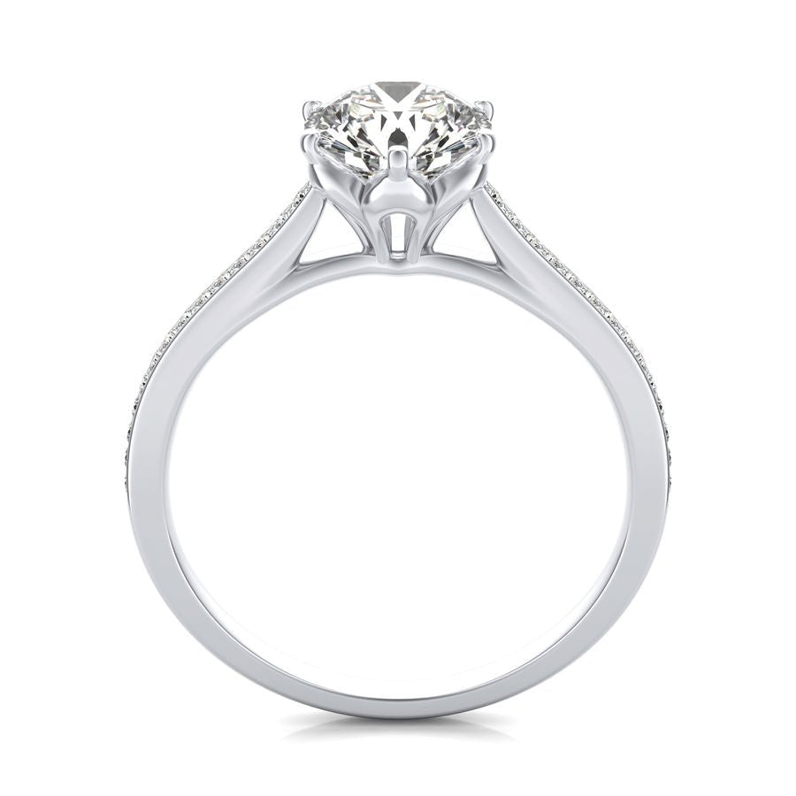 Cathedral Engagement Ring - Jewelry Exchange Center