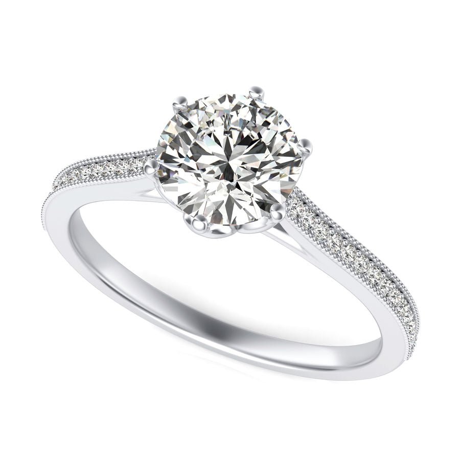 Cathedral Engagement Ring - Jewelry Exchange Center