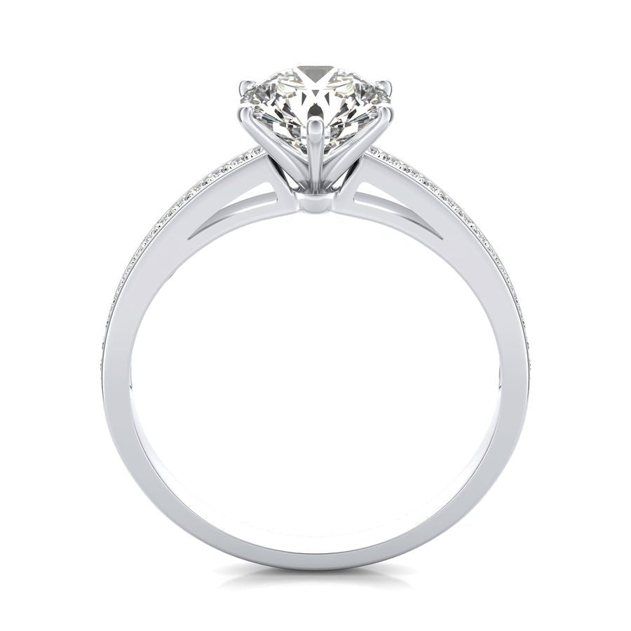 Cathedral Engagement Ring - Jewelry Exchange Center