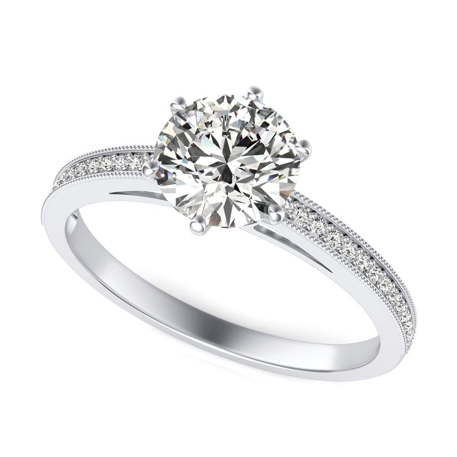 Cathedral Engagement Ring - Jewelry Exchange Center