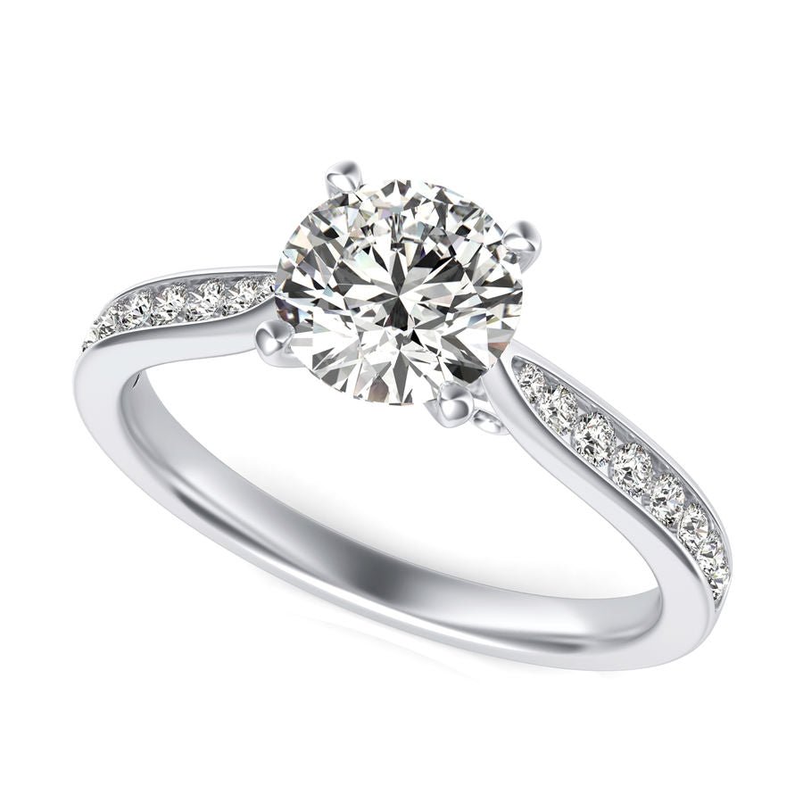 Cathedral Engagement Ring - Jewelry Exchange Center