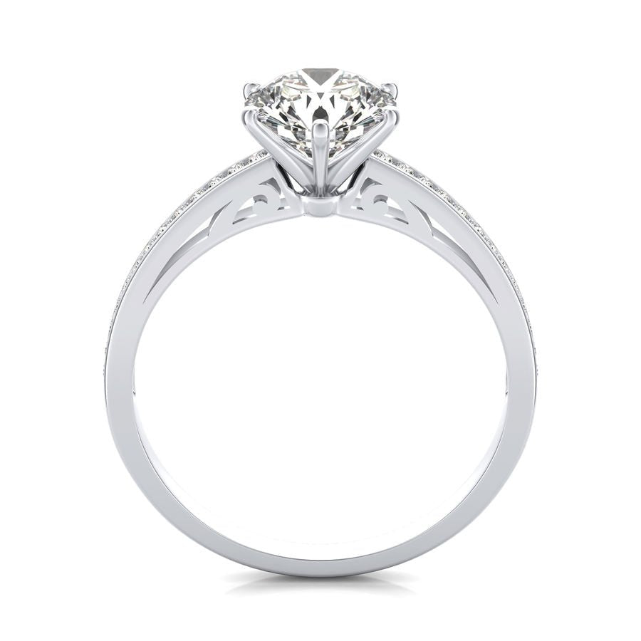 Channel Set Engagement Ring - Jewelry Exchange Center
