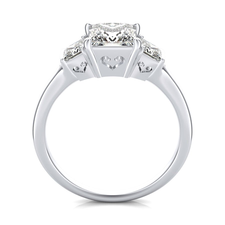 Three Stone Engagement Ring - Jewelry Exchange Center