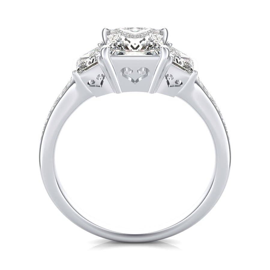 Three Stone Engagement Ring - Jewelry Exchange Center