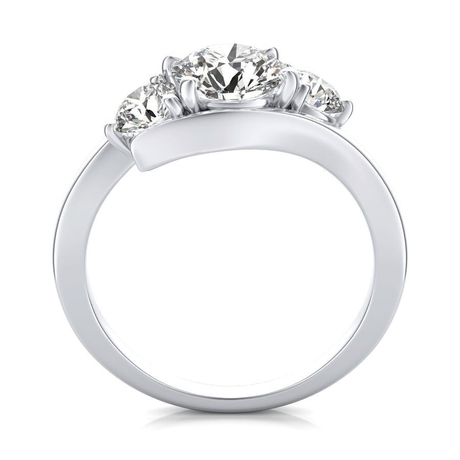 Three Stone Engagement Ring - Jewelry Exchange Center