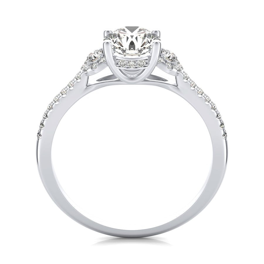 Three Stone Engagement Ring - Jewelry Exchange Center