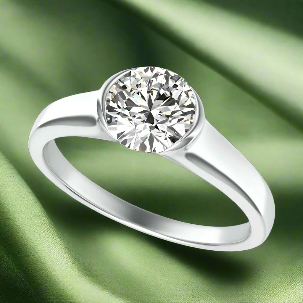 Tension Solitaire Engagement Ring - Jewelry Exchange Center