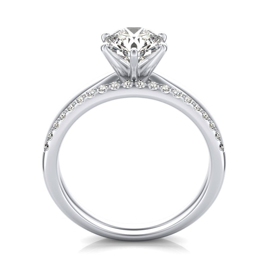 Solitaire Engagement Ring With Matching Band - Jewelry Exchange Center