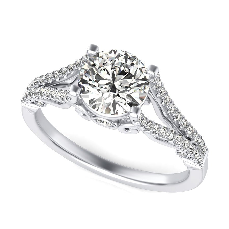 Split Shank Engagement Ring - Jewelry Exchange Center