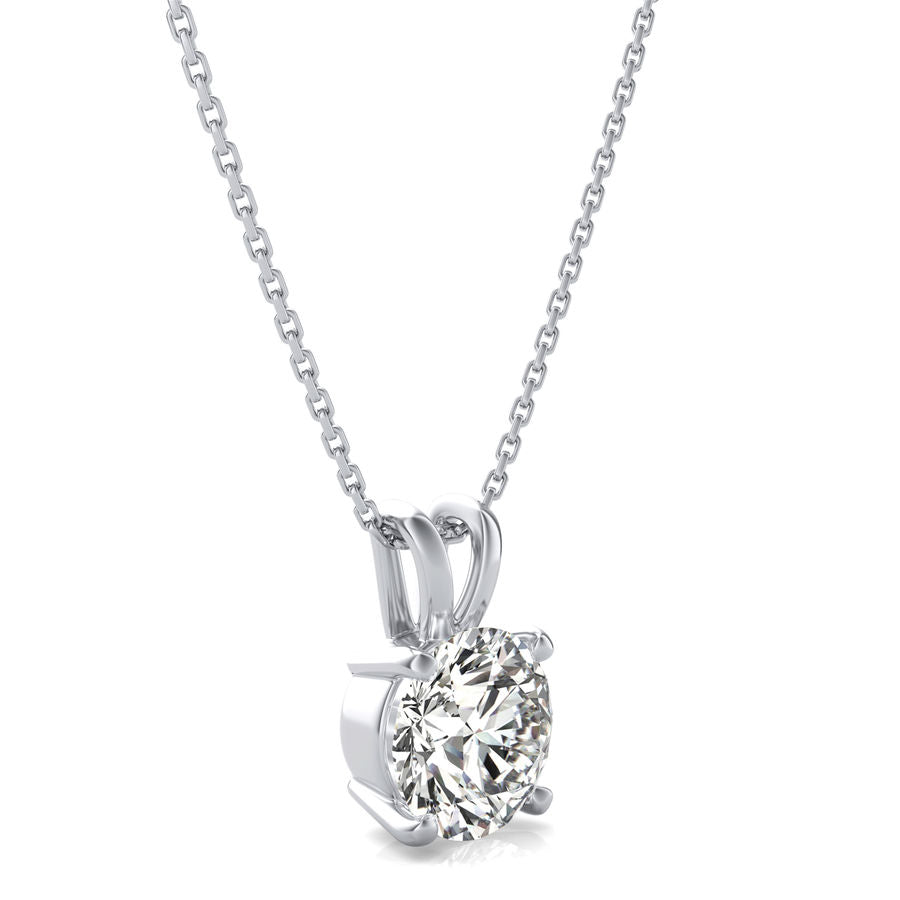 0.50 ctw. Diamond Solitaire Pendant for Black Friday Sale