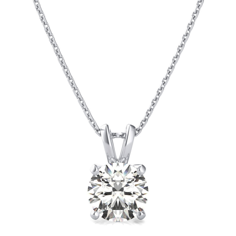 3.00 ct. Diamond Solitaire Pendant for Christmas Sale