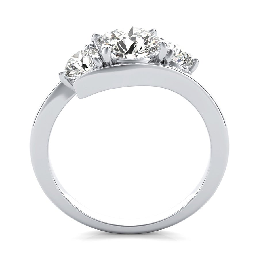 Eluna Prong Set Three Stone Engagement Ring - Jewelry Exchange Center