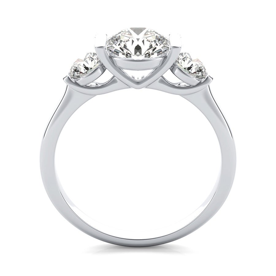 Landora Three Stone Engagement Ring - Jewelry Exchange Center