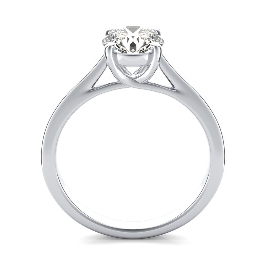Trellis Cathedral Solitaire Engagement Ring - Jewelry Exchange Center