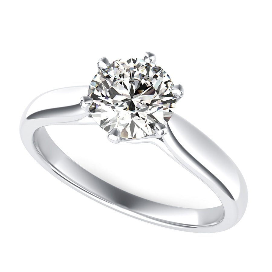 Victoria Royal Solitaire Cathedral Engagement Ring - Jewelry Exchange Center