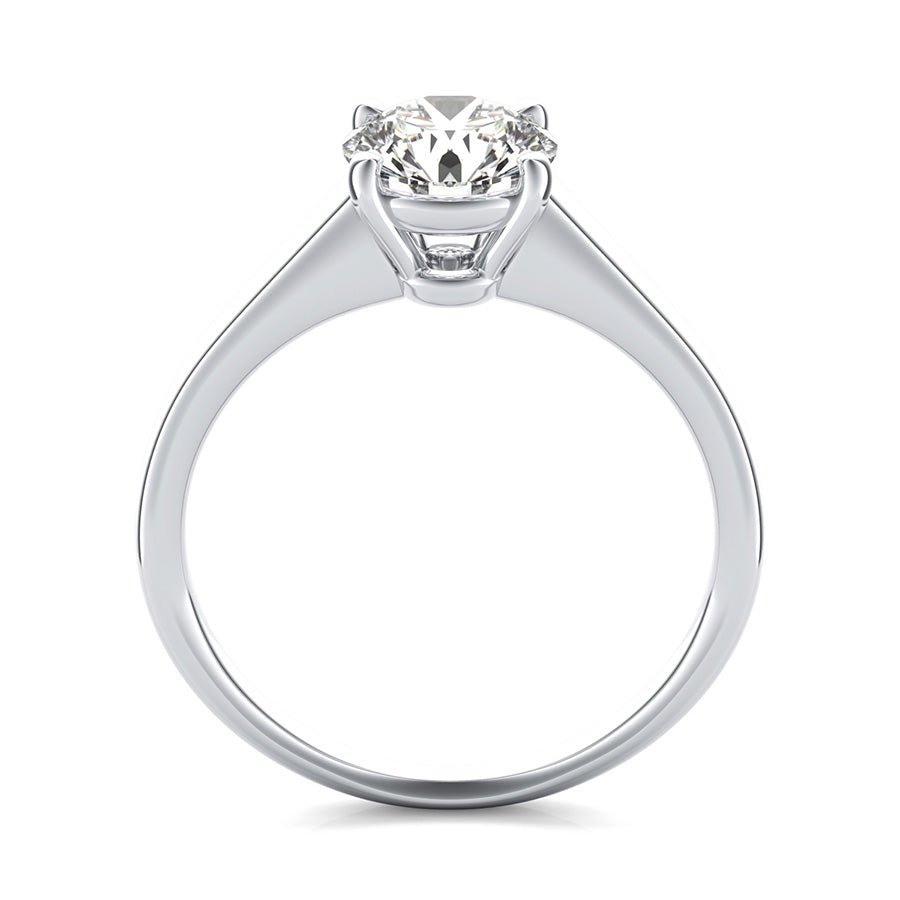 Classic Double Wire Basket Solitaire Engagement Ring - Jewelry Exchange Center