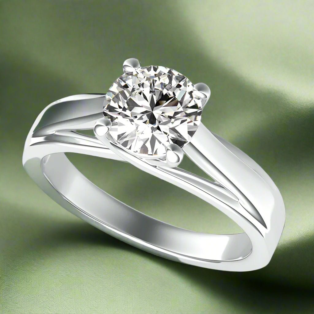 Amore Trellis Solitaire Engagement Ring - Jewelry Exchange Center