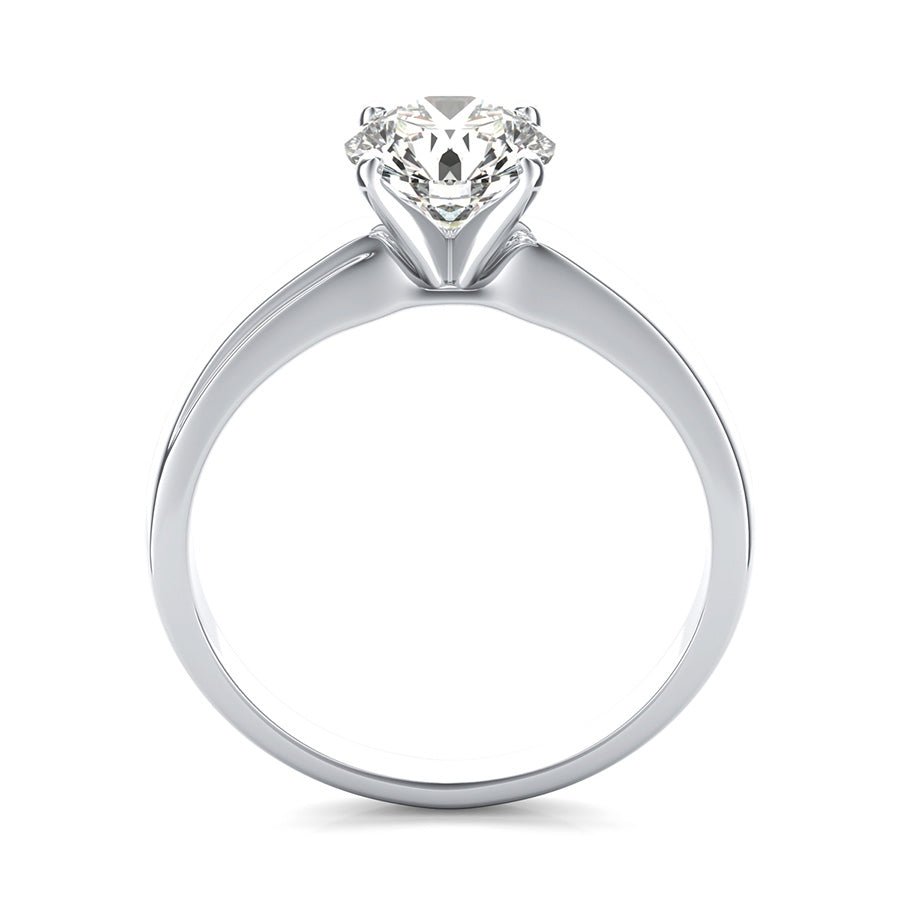 Solitaire Engagement Ring With Heavy Shank - Jewelry Exchange Center