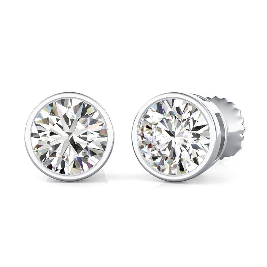 Bezel Earrings - Jewelry Exchange Center