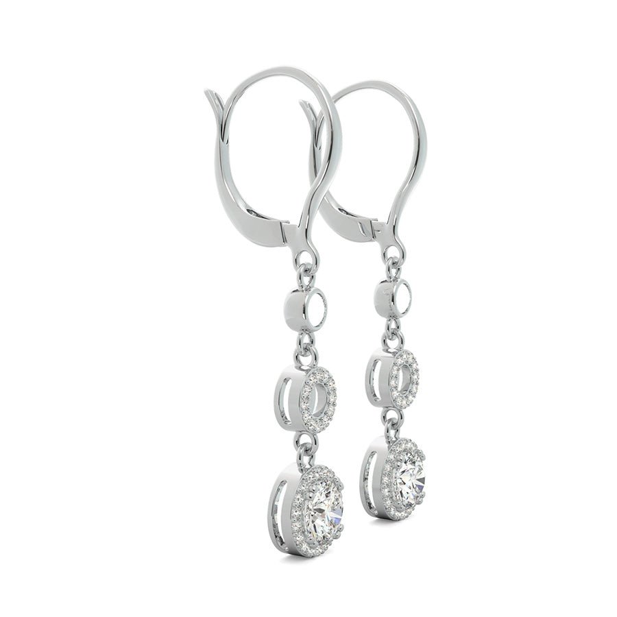 Halo Drop Earrings - Jewelry Exchange Center