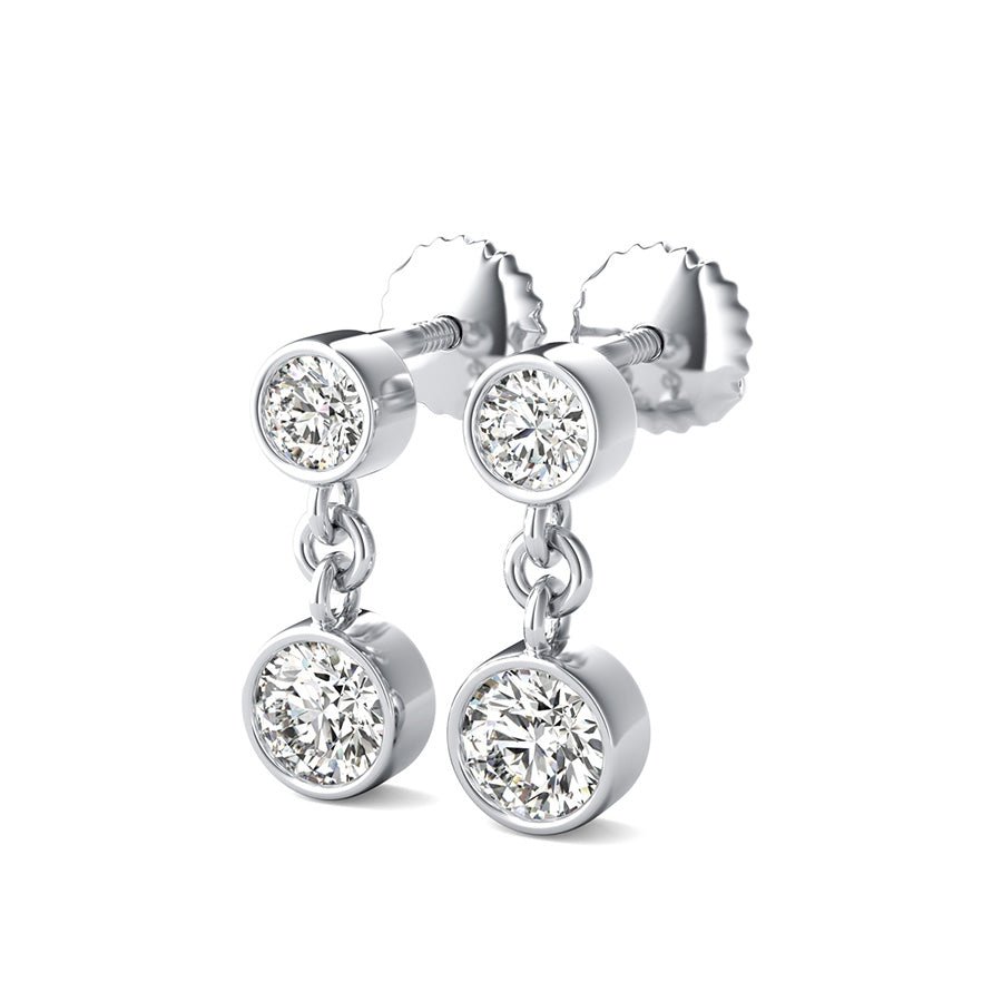 Bezel Set Earrings - Jewelry Exchange Center