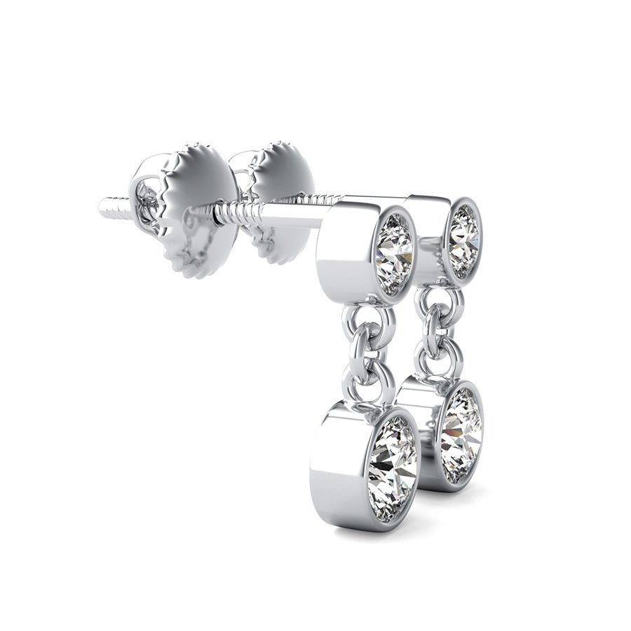 Bezel Set Earrings - Jewelry Exchange Center
