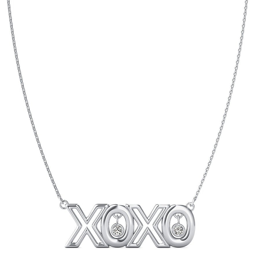 "Xoxo" Pendant With Bezel Set Stones - Jewelry Exchange Center