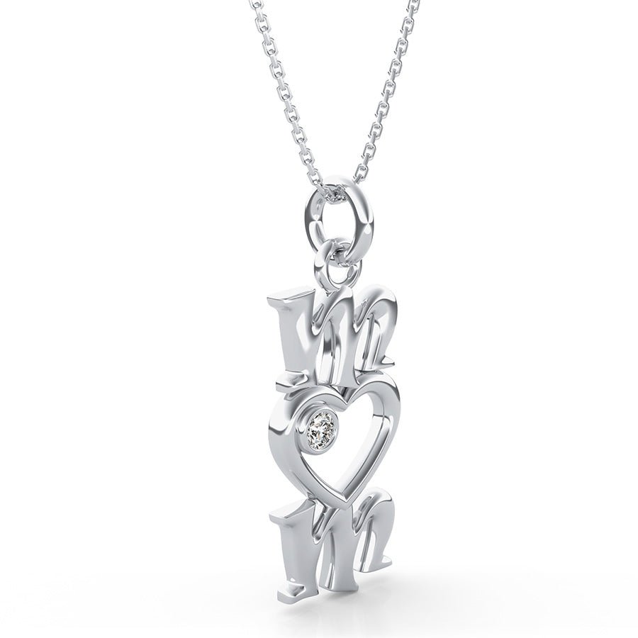 "Mom" Heart Pendant - Jewelry Exchange Center