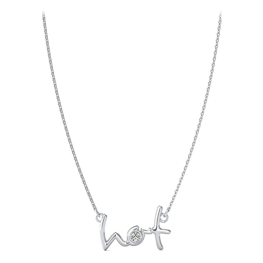 "Hot" Pendant With Bezel Set Stone - Jewelry Exchange Center