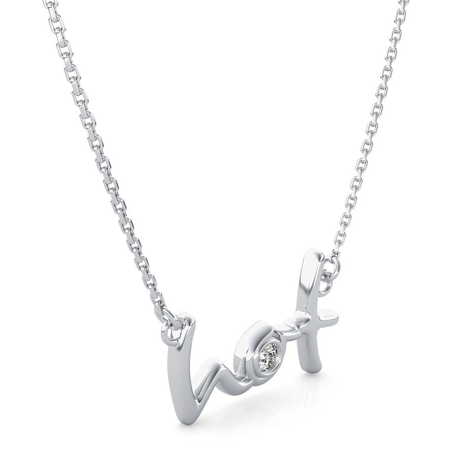 "Hot" Pendant With Bezel Set Stone - Jewelry Exchange Center