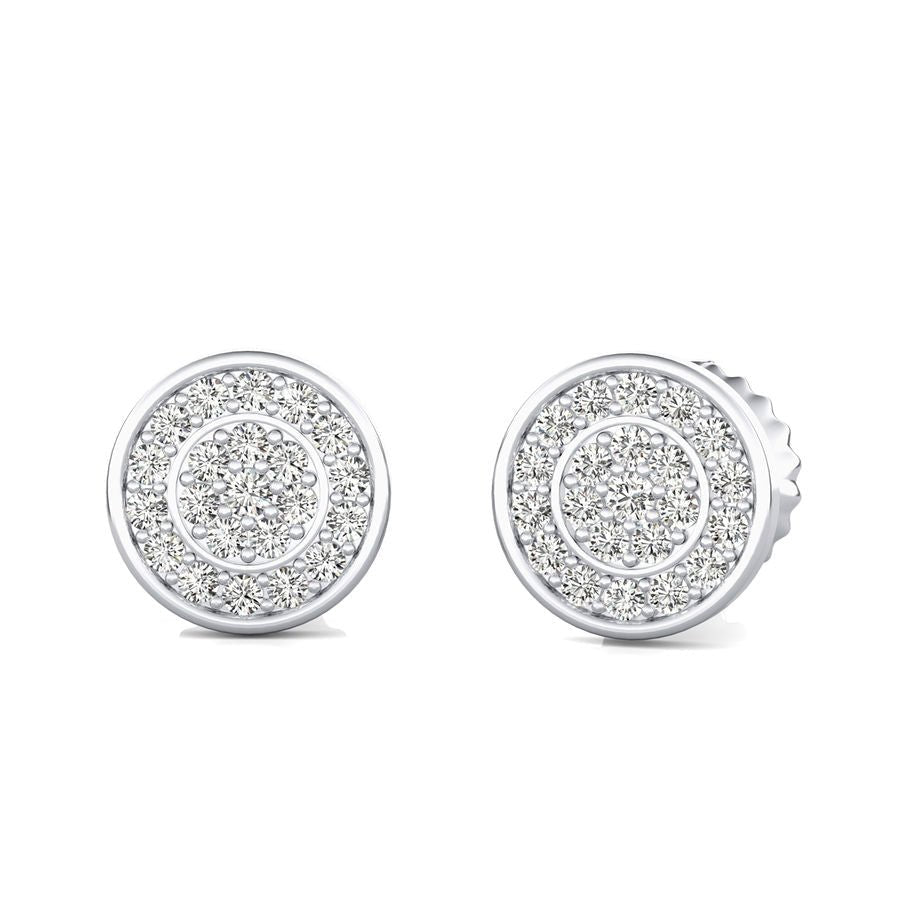 0.50 Ct. T.W. Cluster Stud Earrings - Jewelry Exchange Center
