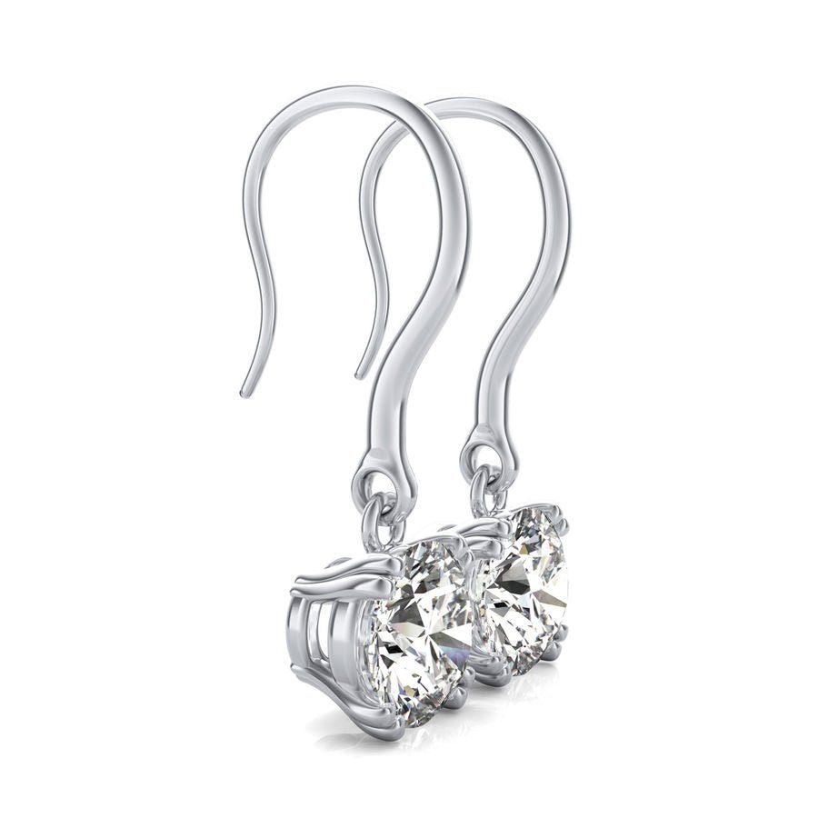Leverback Classic Solitaire Earrings - Jewelry Exchange Center