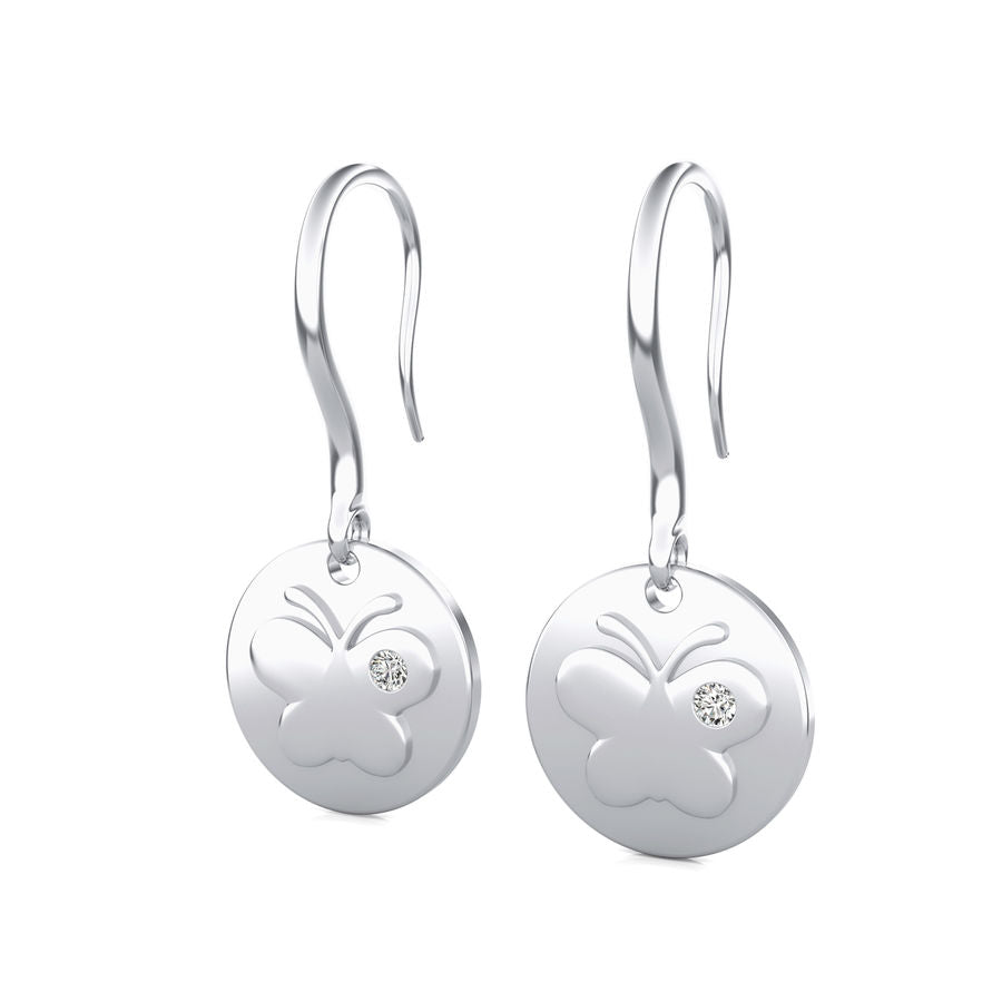 Butterfly Coin Earrings - Jewelry Exchange Center