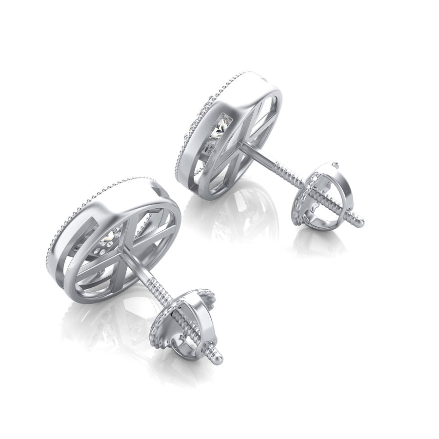 Halo Stud Earrings - Jewelry Exchange Center