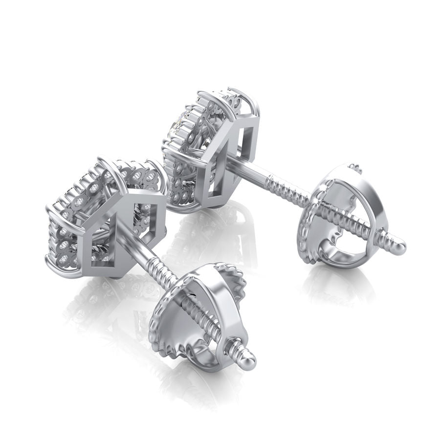 Halo Stud Earrings - Jewelry Exchange Center