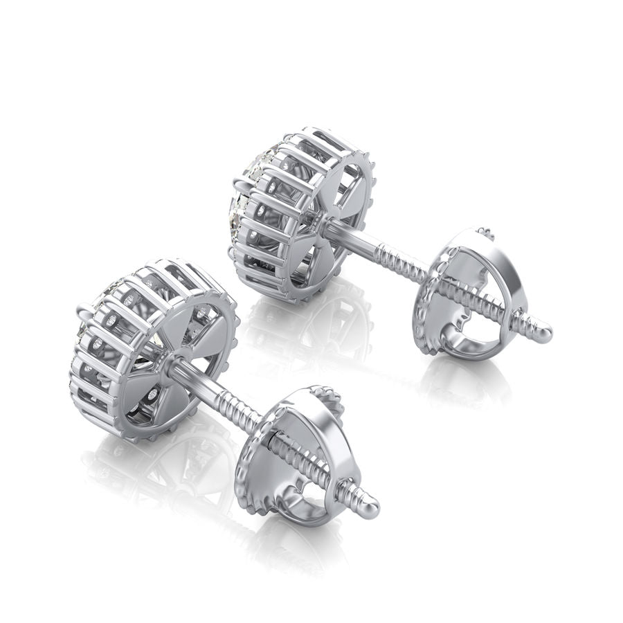 Halo Stud Earrings - Jewelry Exchange Center