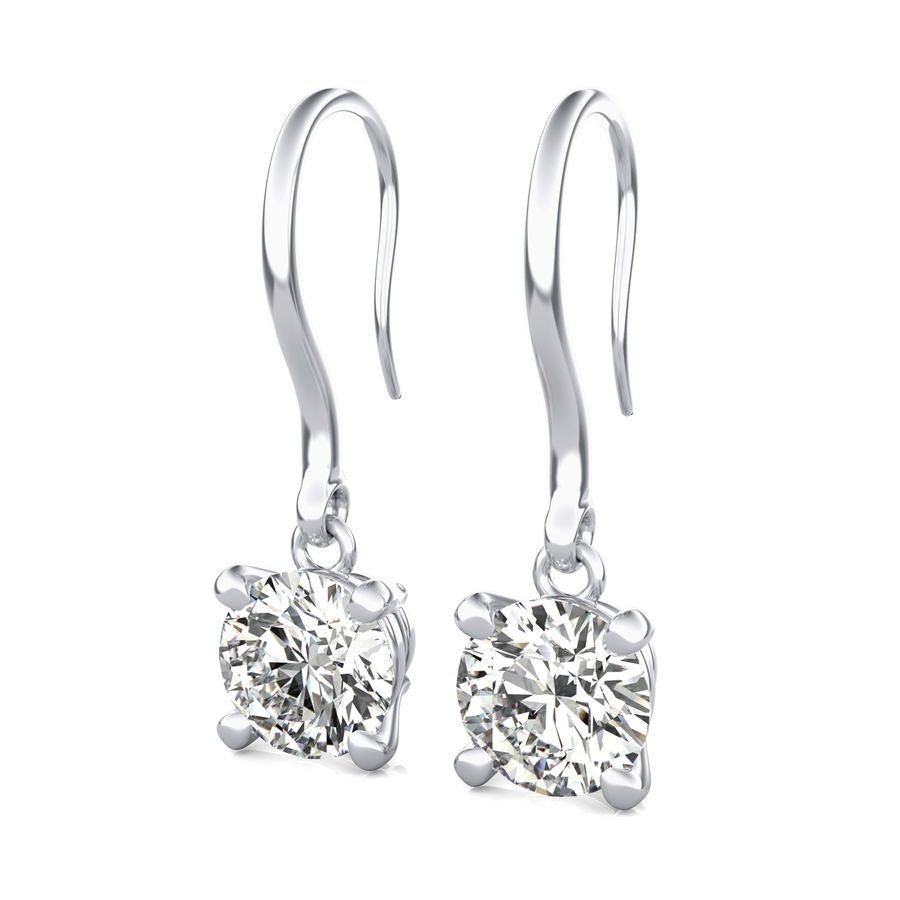 Leverback Solitaire Earrings - Jewelry Exchange Center