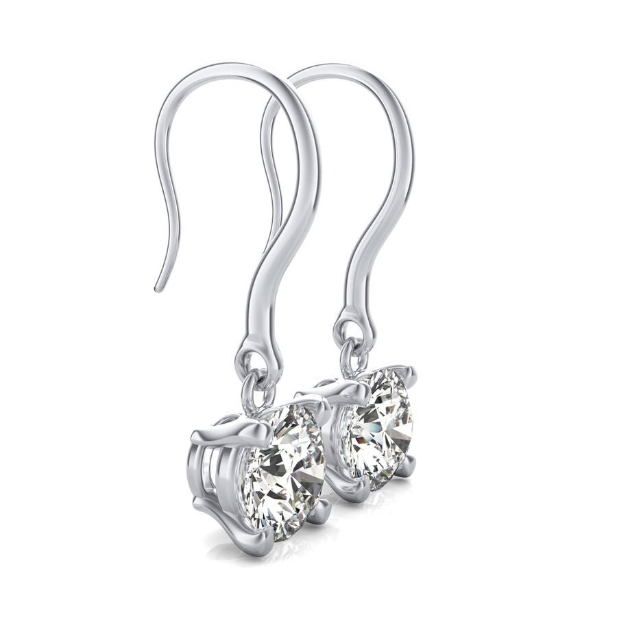 Leverback Solitaire Earrings - Jewelry Exchange Center