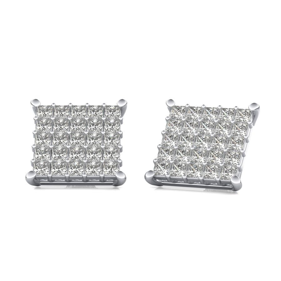 4.50 Ct. T.W. Cluster Stud Earrings - Jewelry Exchange Center