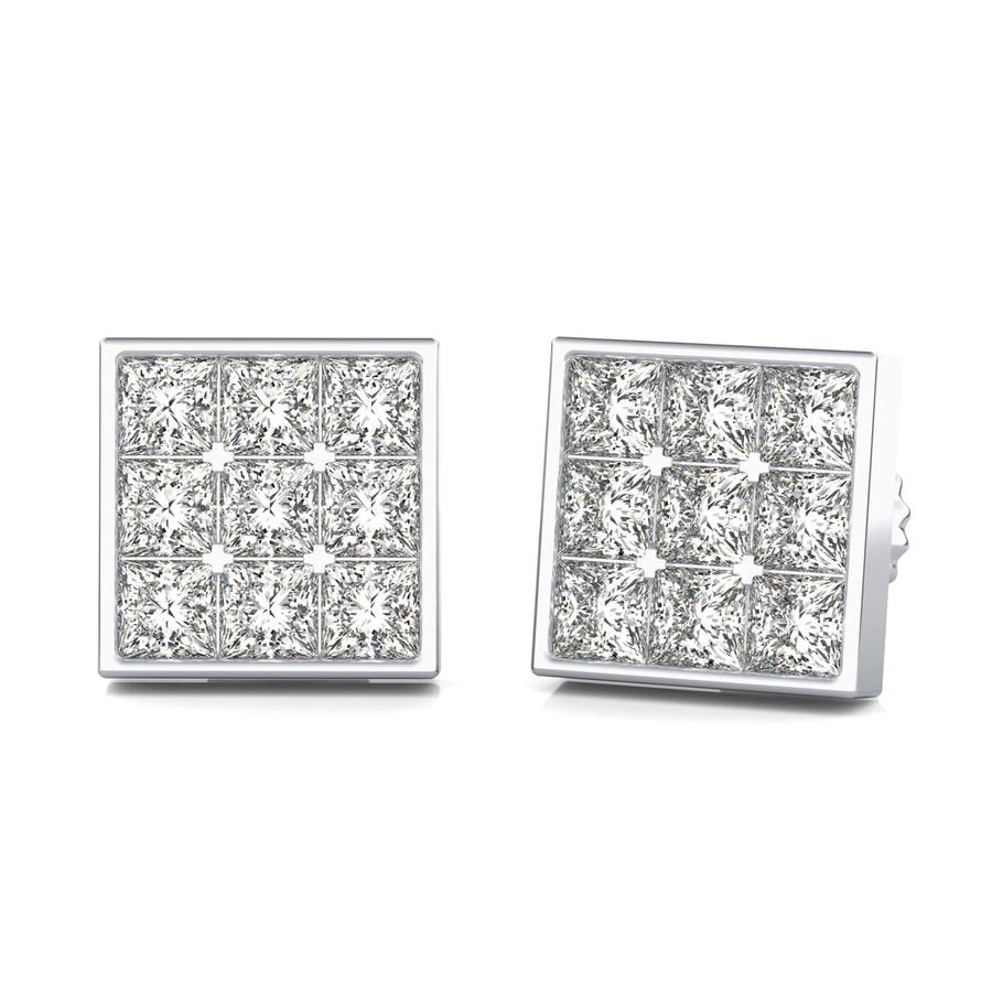 1.50 Ct. T.W. Cluster Stud Earrings - Jewelry Exchange Center