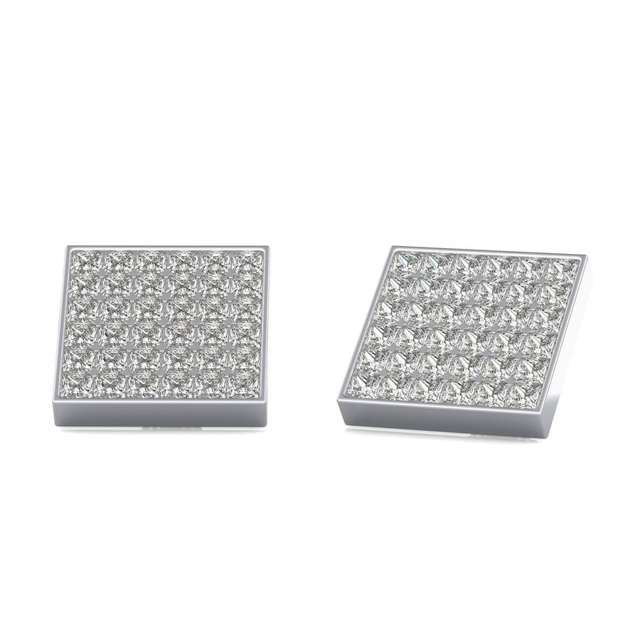 6.50 Ct. T.W. Cluster Stud Earrings - Jewelry Exchange Center