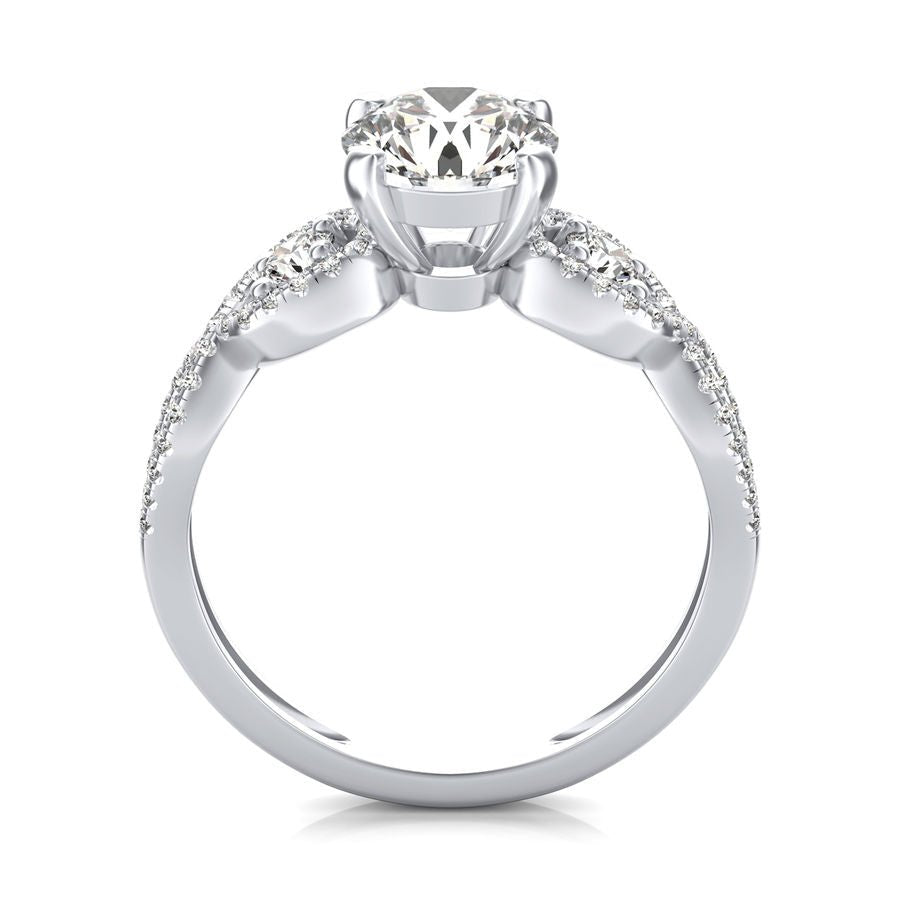 Three Stone Engagement Ring - Jewelry Exchange Center