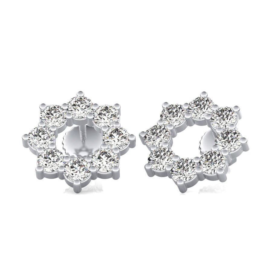 8 Stone Circle Earrings - Jewelry Exchange Center