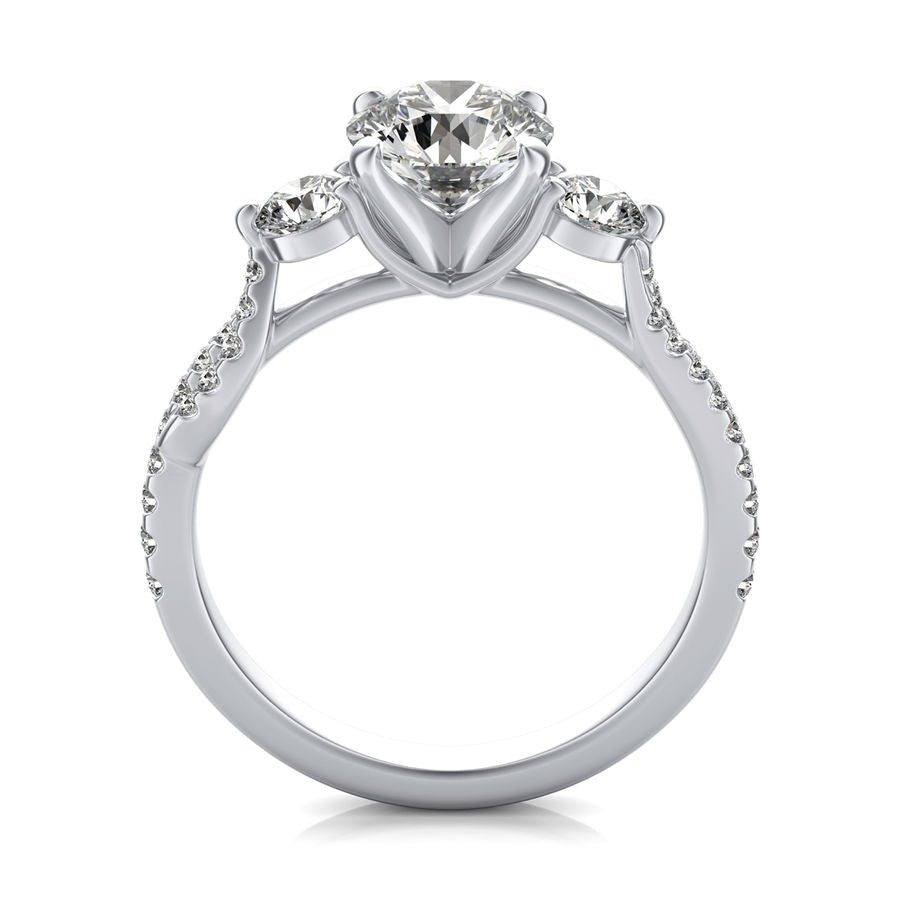Twist Engagement Ring - Jewelry Exchange Center