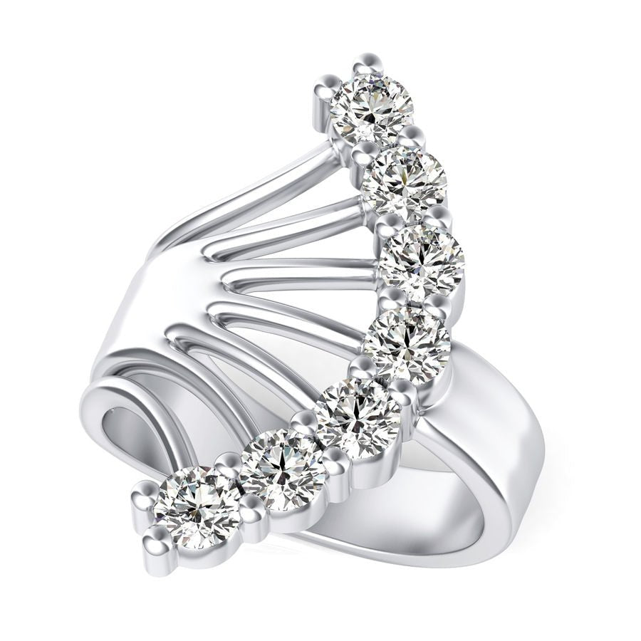 7 Stone Tree Fashion Ring - Jewelry Exchange Center