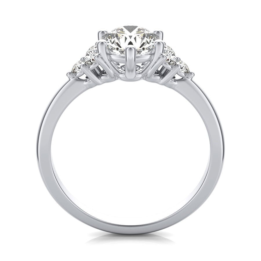 Three Stone Engagement Ring - Jewelry Exchange Center