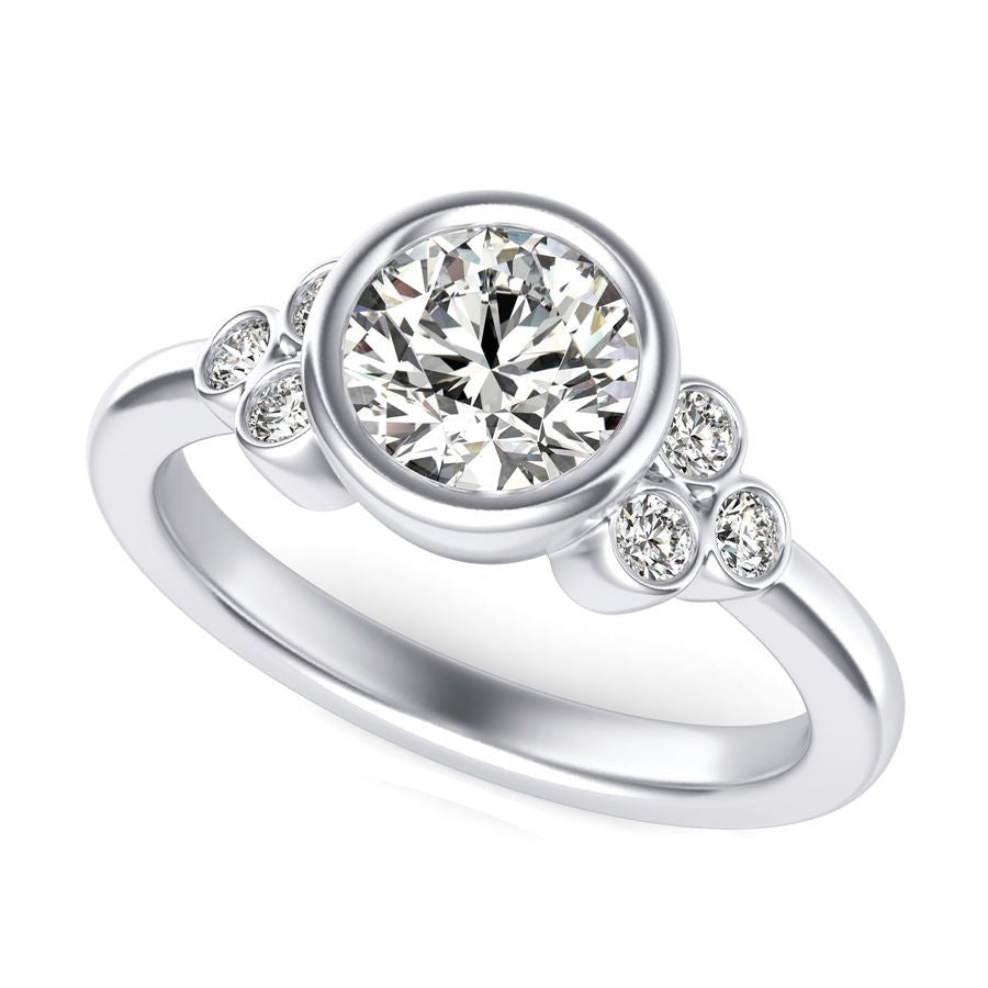 Three Stone Engagement Ring - Jewelry Exchange Center