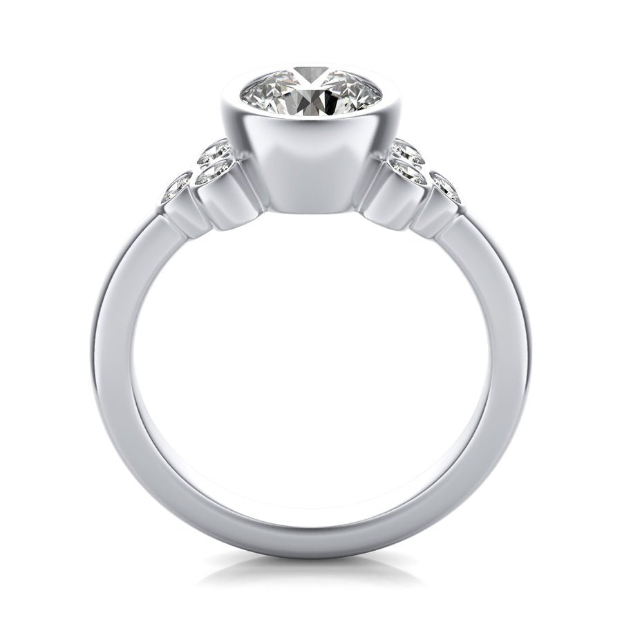 Three Stone Engagement Ring - Jewelry Exchange Center
