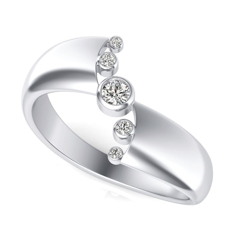 5 Star Bezel Fashion Ring - Jewelry Exchange Center
