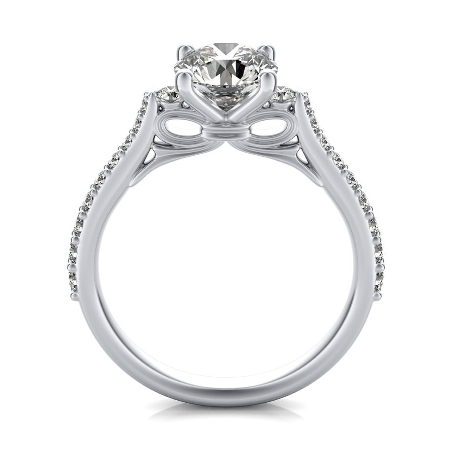 Three Stone Engagement Ring - Jewelry Exchange Center